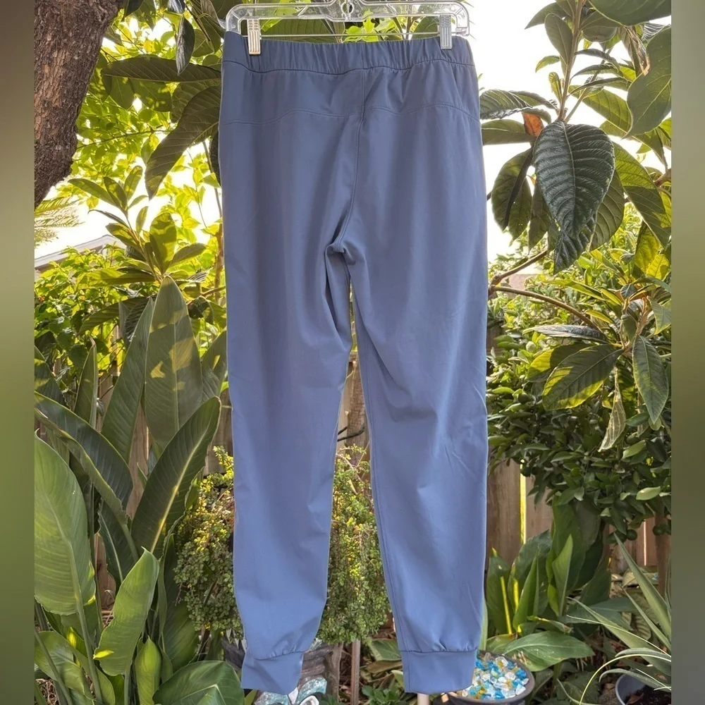 AJISAI Women's Blue Joggers Running Drawstring Pants  with Pockets| Medium
